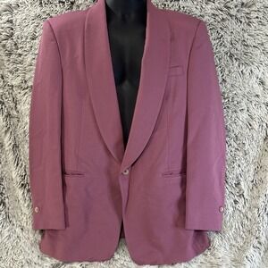 Miami Vice After Six Lilac Tuxedo Jacket Blazer Sports Coat 1980s Vintage 40R